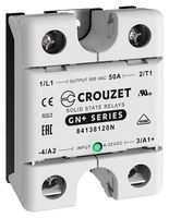 CROUZET 84138120N SOLID STATE RELAY, 50A, 24-500VAC, PANEL