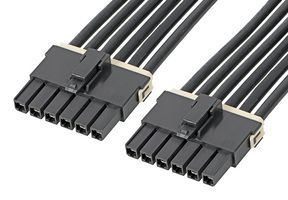 MOLEX 216400-1061 WTB CORD, MEGA-FIT RCPT/RCPT, 150MM