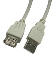 VIDEK 2490-3 USB CABLE, 2.0 TYPE A PLUG-RCPT, 3M