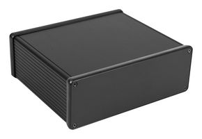 HAMMOND 1455U1601BK EXTRUDED ALUM ENCLOSURE, BLACK
