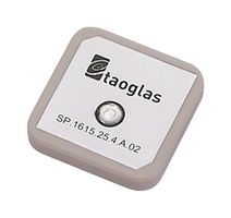 TAOGLAS SP.1615.25.4.A.02 RF ANTENNA, PATCH, 1.615GHZ, ADHESIVE