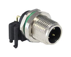BULGIN LIMITED PXMBNI08RAM03APCM8 SENSOR CONN, MALE, 3POS, M8, PCB