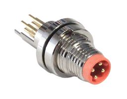 BULGIN LIMITED PXMBNI08FPM04PPC SENSOR CONN, MALE, 4POS, M8, PANEL