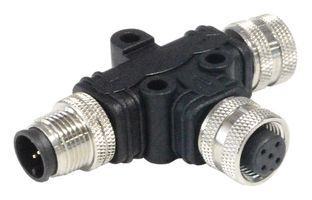 BULGIN LIMITED PXPPVC12TSFM05AFBIFB SENSOR SPLITTER, 5P M12 RCPT-2XM12 PLUG