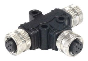 BULGIN LIMITED PXPPVC12TSFF05AFBBFB SENSOR SPLITTER, 5P M12 RCPT-2XM12 RCPT