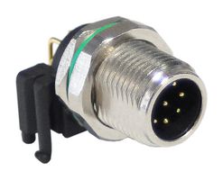 BULGIN LIMITED PXMBNI12RAM08APCM12 SENSOR CONN, MALE, 8POS, M12, PANEL
