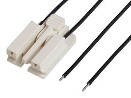 MOLEX 216331-1024 CABLE, 2P EDGELOCK RCPT-FREE END, 23.6"