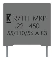 KEMET R71PI368050H6K CAP, 0.68UF, 630VDC, FILM, RADIAL