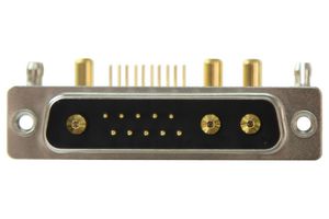 NORCOMP 684M13W3103L461 COMBO D-SUB CONN, R/A PLUG, DB-13W3, TH