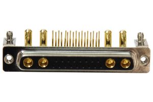 NORCOMP 684M21WA4SL461 COMBO D-SUB CONN, R/A RCPT, DC-21WA4, TH
