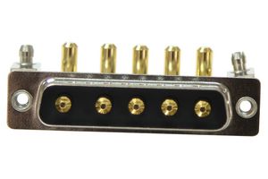 NORCOMP 684M5W5103L461 COMBO D-SUB CONN, R/A PLUG, DB-5W5, TH