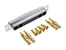 NORCOMP 682M21WA4SL001 COMBO D-SUB CONN, RCPT, DC-21WA4, PANEL