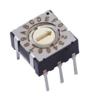 CTS 220ADA16 ROTARY CODED SW, 0.1A, 50VDC, HEX, 16POS