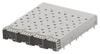 TE CONNECTIVITY 2344508-1 SFP-DD CAGE, 4PORT, TH/PRESS-FIT