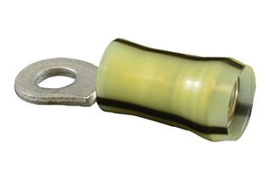 AMP - TE CONNECTIVITY 35106 TERMINAL, RING TONGUE, #8, BLK/YLW/14AWG