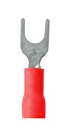 AMP - TE CONNECTIVITY 171551-1 CRIMP TERMINAL, FORK, #8, 18AWG, RED