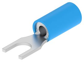 TE CONNECTIVITY - AMP 130531 CRIMP TERMINAL, FORK, #8, 14AWG, BLUE