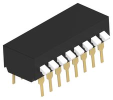 TE CONNECTIVITY 5-1571999-6 DIP SWITCH, SPST, 8POS, 1A, 5VDC, THT ROHS COMPLIANT: YES