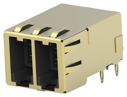 TE CONNECTIVITY 2170129-1 MOD CONN, RJ.5 JACK, R/A, 8P8C, 2PORT