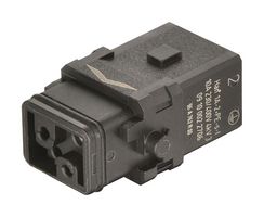 HARTING 09100022706. HEAVY DUTY INSERT, RCPT, 2+PE, 10A