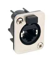 AMPHENOL SINE/TUCHEL RJXS8FD5HB RJ45 CONNECTOR, R/A JACK, 1PORT, PANEL