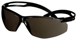 3M SF502SGAF-BLK GOGGLES, ANTI-SCRATCH/FOG, GREY LENS
