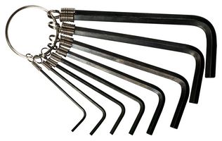 MULTICOMP PRO MP008585 HEX KEY SET, RING HOLDER, 8PCS