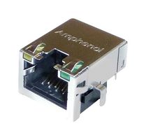 AMPHENOL COMMUNICATIONS SOLUTIONS RJE721886411 RJ45 CONN, R/A JACK, 8P8C, 1PORT, TH