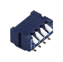 NIDEC COMPONENTS CFP-0402TB DIP SWITCH, PIANO, 4PST-NO, 0.1A/6V, SMD