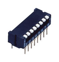 NIDEC COMPONENTS CFP-0801MC DIP SWITCH, PIANO, 8PST-NO, 0.1A/6V, THT