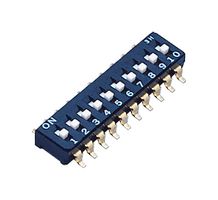 NIDEC COMPONENTS CFS-1002TA DIP SWITCH, 10PST-NO, 0.1A, 6VDC, SMD