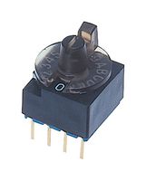 NIDEC COMPONENTS S-1210A ROTARY CODE SWITCH, BCH, 0.1A, 5VDC, TH