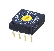 NIDEC COMPONENTS SC-1010W ROTARY CODE SWITCH, BCH, 0.1A, 5VDC, TH