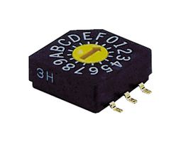 NIDEC COMPONENTS SD-1010TB ROTARY CODE SWITCH, BCH, 0.1A, 5VDC, SMD