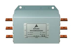 TDK B84143B0320S080 FILTER, 3-PHASE, 320A, 520VAC, CHASSIS