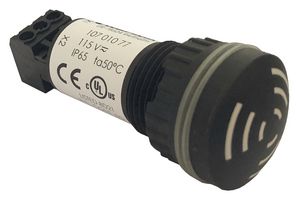 WERMA 10701070 BUZZER, SINGLE/PULSE, 80DB, 24V