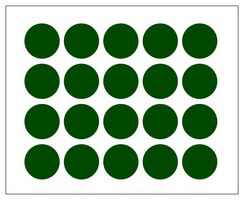 MULTICOMP PRO MP010417 LABEL, PAPER, GREEN, 25MM