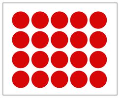 MULTICOMP PRO MP010418 LABEL, PAPER, RED, 25MM