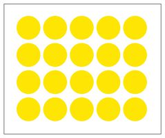 MULTICOMP PRO MP010420 LABEL, PAPER, YELLOW, 25MM