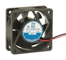 ORION FANS OD6025-12LB DC AXIAL FAN, BALL, 14CFM, 0.08A, 12V