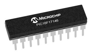 MICROCHIP PIC16F17146-I/P MCU, 8BIT, 32MHZ, DIP-20