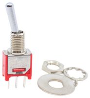 E-SWITCH 200MSP3T1B1M2QEH TOGGLE SWITCH, SPDT, 3A, 120VAC