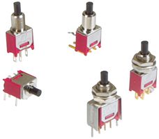 E-SWITCH 800SP9B5M2QEH PB SWITCH, SPST-NO-DM, OFF-ON, 120V ROHS COMPLIANT: YES