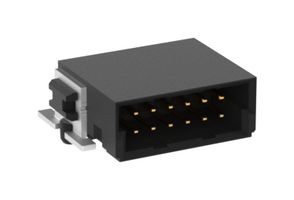 TE CONNECTIVITY - ERNI 154763-E CONN, R/A PLUG, 12POS, 2ROW, 1.27MM, SMT