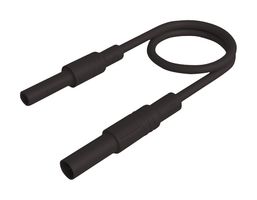 HIRSCHMANN TEST AND MEASUREMENT 934046100 TEST LEAD, 4MM PLUG TO SKT, BLACK, 1M