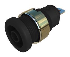 HIRSCHMANN TEST AND MEASUREMENT 972355200 CONNECTOR, 4MM SOCKET, BLACK, 25A, QC