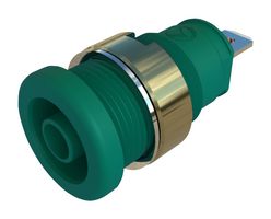 HIRSCHMANN TEST AND MEASUREMENT 972355204 CONNECTOR, 4MM SOCKET, GREEN, 25A, QC