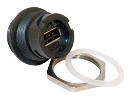 AMPHENOL CONEC 17-200601 USB ADAPTER, 2.0 TYPE A RCPT-RCPT, IP67 ROHS COMPLIANT: YES