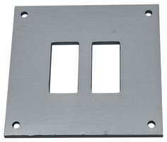 LABFACILITY FSP-2 FACE PLATE, 2POS, 69X66X2.5MM, ALUM