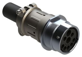AMPHENOL SINE/TUCHEL AHDBM04-24-91PR16-059 CIRCULAR CONN, RCPT, 9POS, CRIMP